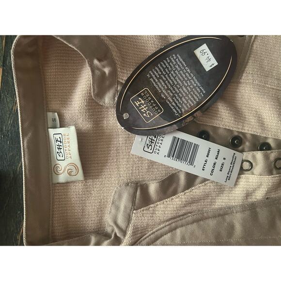 SHE Outdoor Apparel Shirt Long Sleeve Size S 
Color Khaki MSRP $45 NWT - Picture 7 of 8